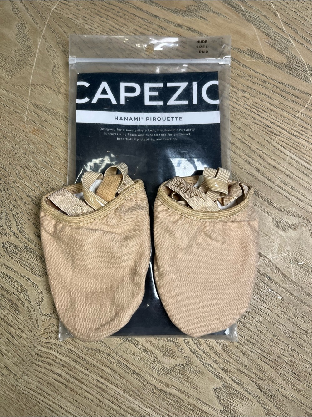 Capezio Hanami Pirouette Half Ballet Canvas Lyrical Shoes Nude Women’s Size L